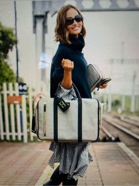 India Hicks The Duke Travel Duffel Bag, Matching Pouch and Dust Cover